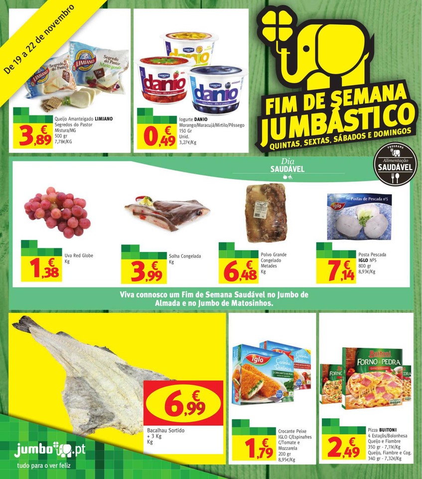 Novo folheto Jumbo Fim de Semana Jumbástico