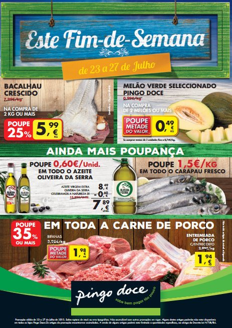 Novo folheto Pingo Doce Este fim de semana