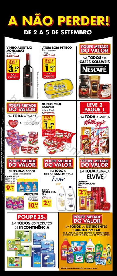 Antevisão folheto Pingo Doce 2a5set extra A Não Perder