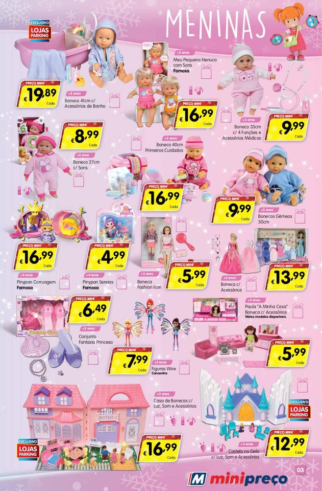 Antevisão folheto Minipreço especial brinquedos