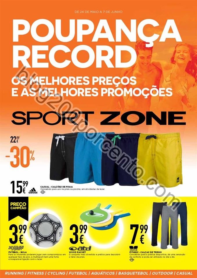 Antevisão Folheto SPORT ZONE Promoções de 24 maio a 7 junho Blog 200