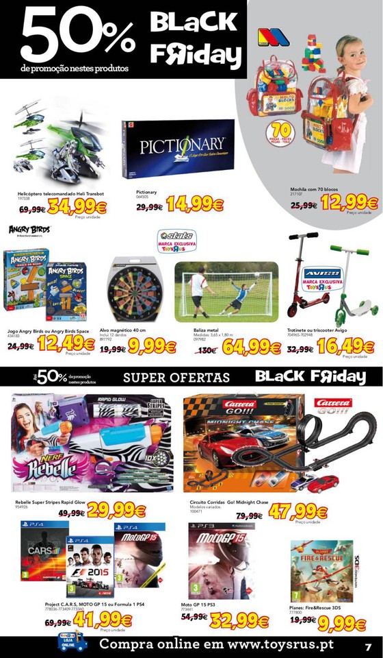 Novo folheto ToysRus 23 a 29 nov Black Friday