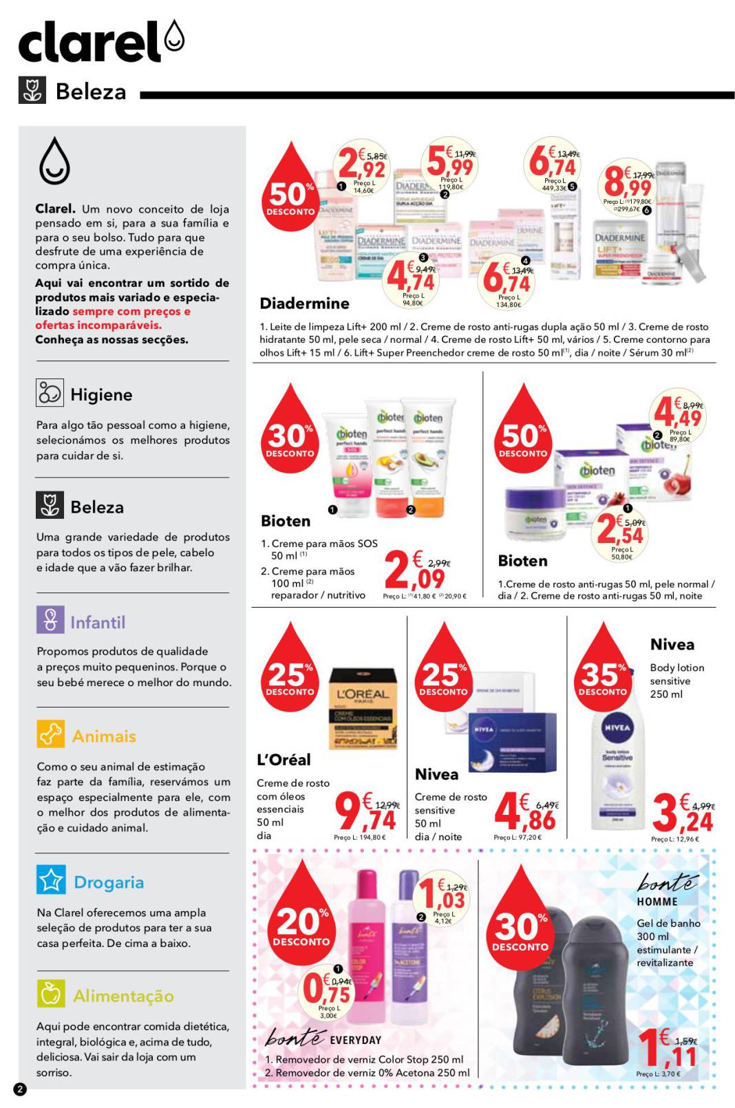 Antevisão folheto Clarel 