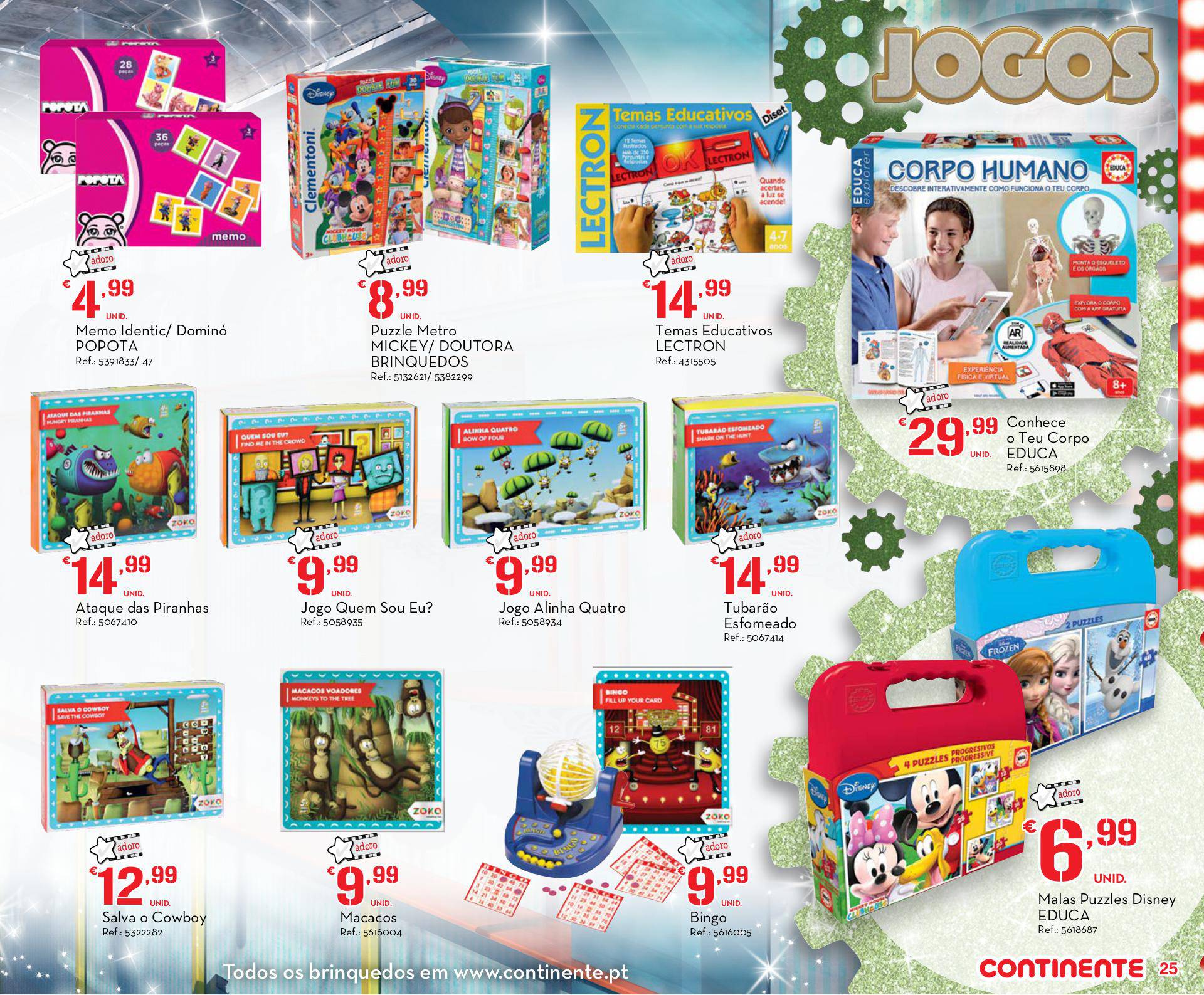 Novo folheto Continente especial brinquedos 