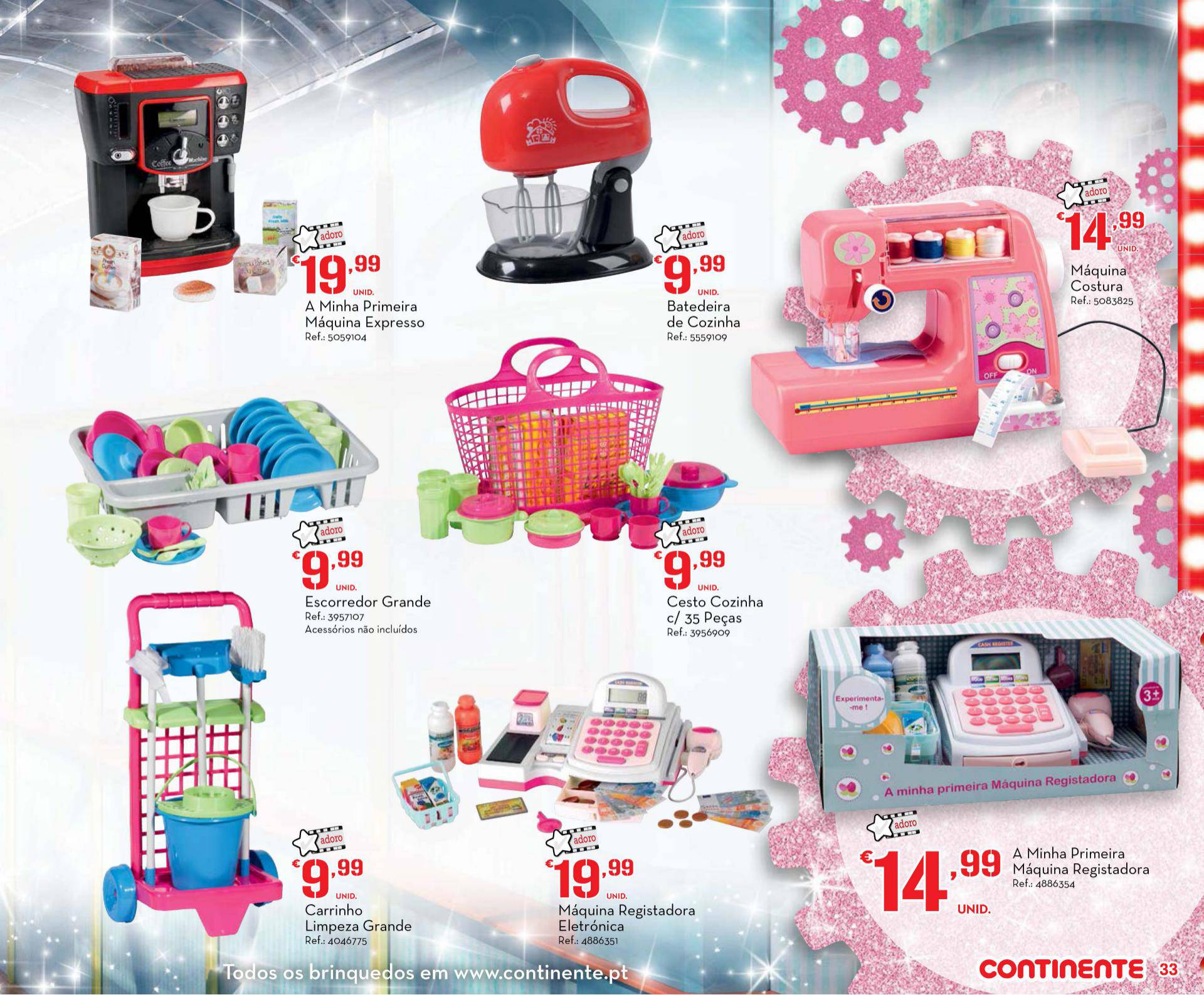 Novo folheto Continente especial brinquedos 