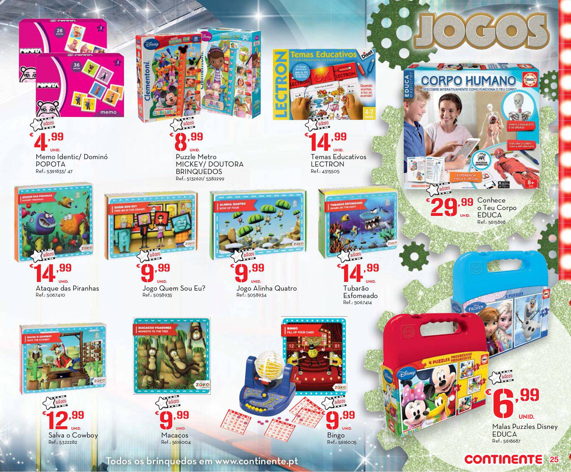 Antevisão folheto Continente especial brinquedos ilha da Madeira