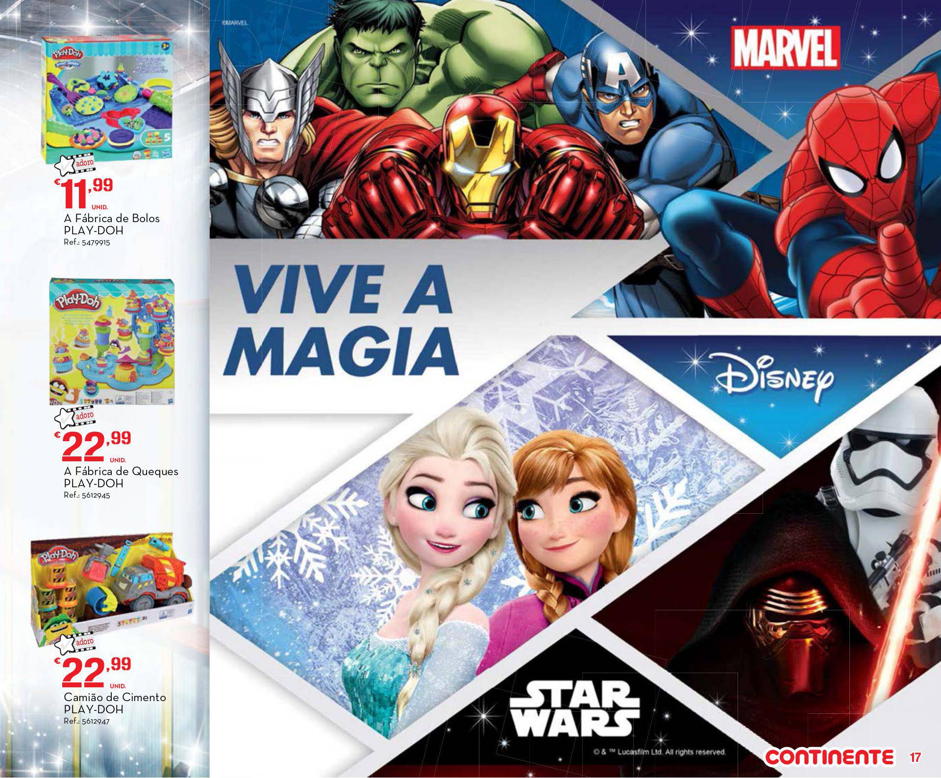 Antevisão folheto Continente especial brinquedos ilha da Madeira