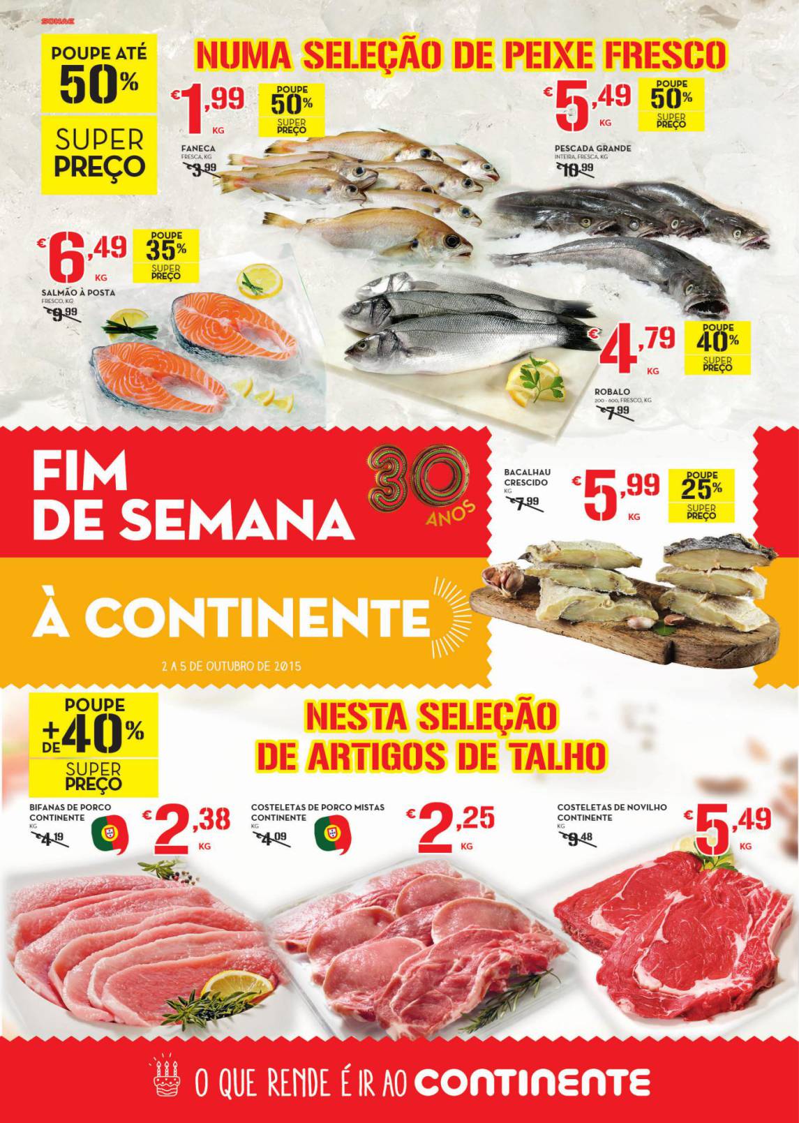  Novo folheto Continente especial fim semana