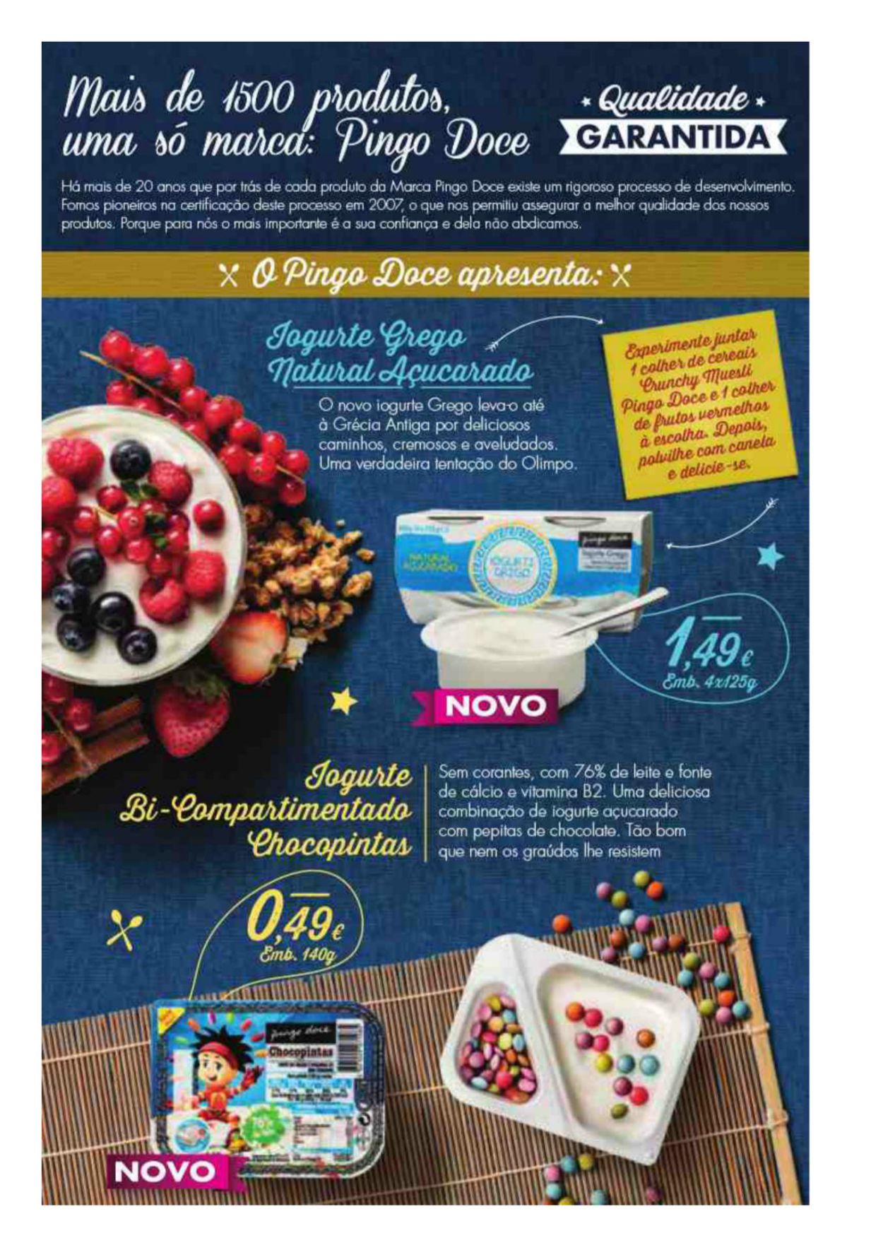 Novo folheto Pingo Doce até 31out Novidades da Nossa Marca