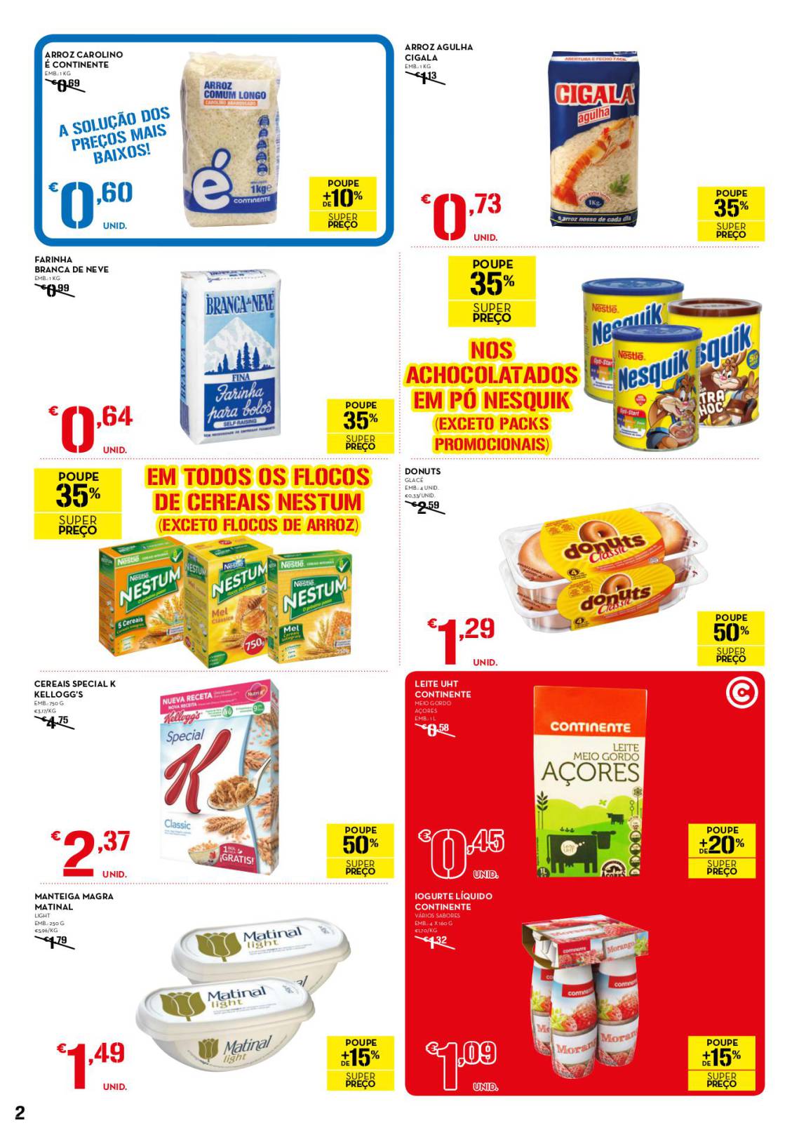 Antevisão folheto Continente especial fim semana